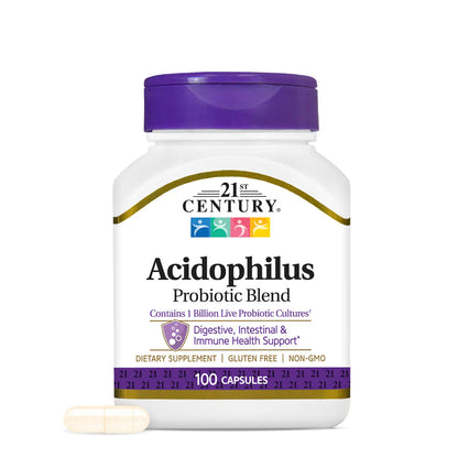 21st Century, Acidophilus Probiotic Blend, 100 Capsules