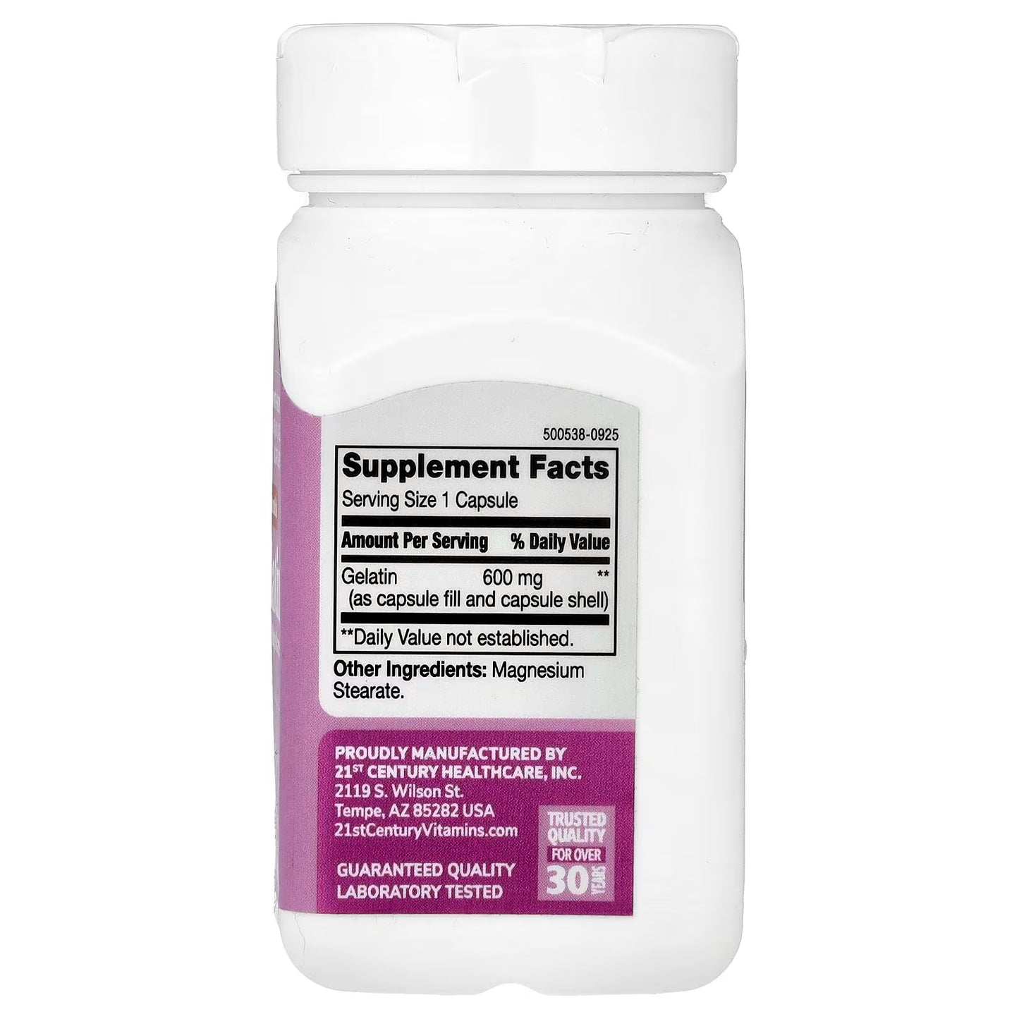 21st Century, Kalos & Splendor™, Gelatin, 600 mg, 100 Capsules