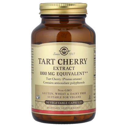 Solgar, Tart Cherry Extract, 1,000 mg, 90 Vegetable Capsules