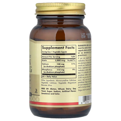 Solgar, Biotin, 50 Vegetable Capsules