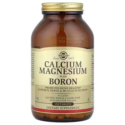 Solgar, Calcium Magnesium Plus Boron, 250 Tablets