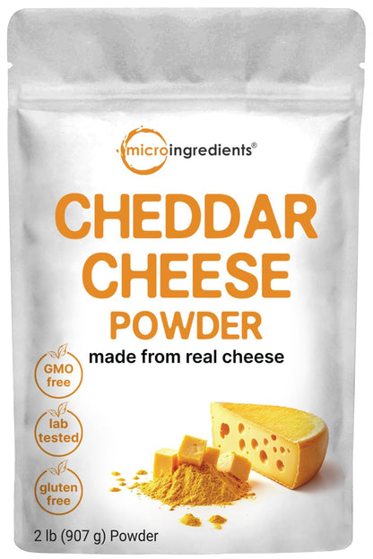 Micro Ingredients, Cheddar Cheese Powder with Whey Protein Concentrate, 2lbs