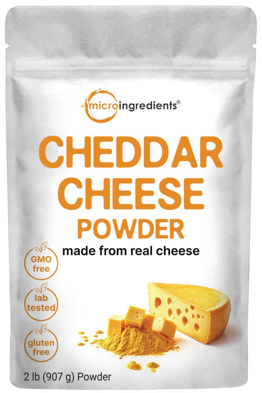 Micro Ingredients, Cheddar Cheese Powder with Whey Protein Concentrate, 2lbs