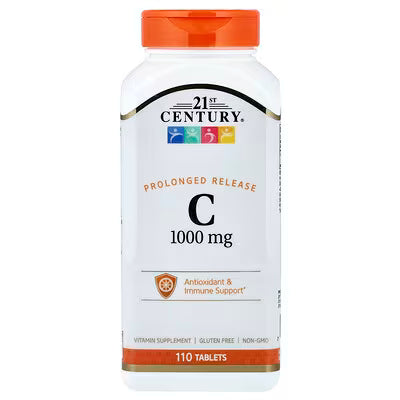 21st Century, Vitamin C, Prolonged Release, 1,000 mg, 110 Tablets