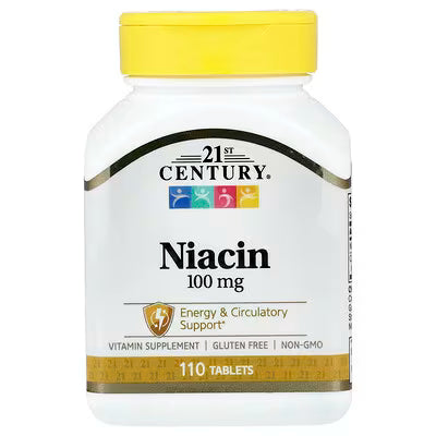 21st Century, Niacin, 100 mg, 110 Tablets