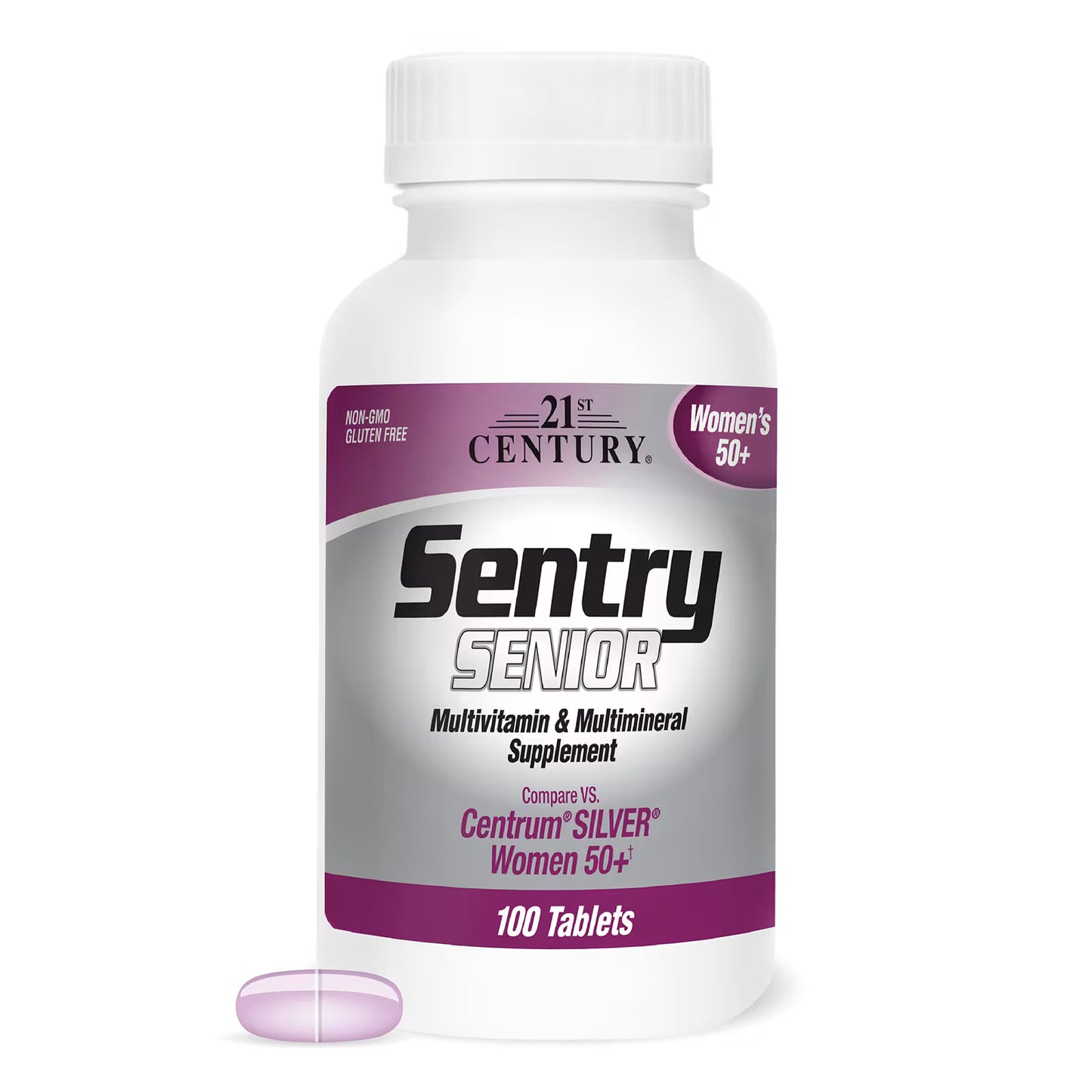 21st Century, Sentry Senior, Women's 50+, Multivitamin & Multimineral Supplement, 100 Tablets
