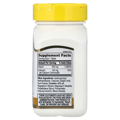21st Century, Niacin, Prolonged Release, 110 Tablets