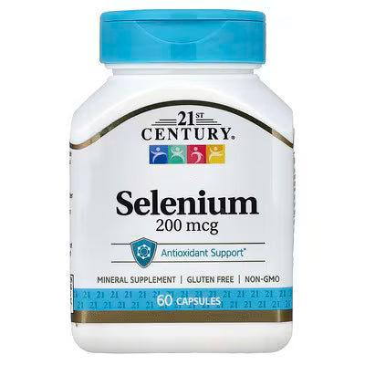 21st Century, Selenium, 200 mcg, 60 Capsules