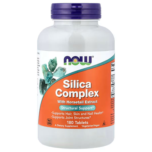 NOW Foods, Silica Complex with Horsetail Extract, 180 Tablets