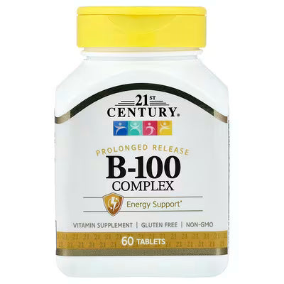 21st Century, B-100 Complex, Prolonged Release, 60 Tablets