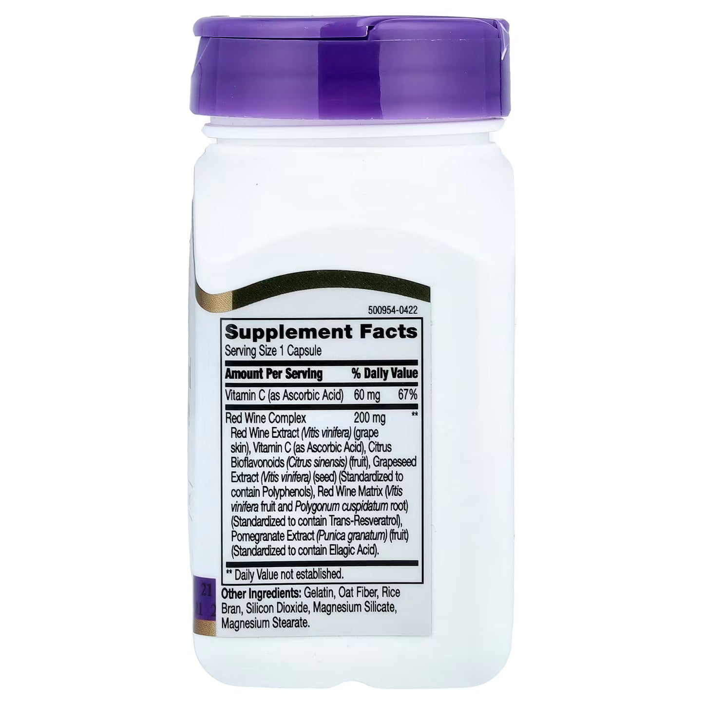 21st Century, Resveratrol Red Wine Extract, 90 Capsules
