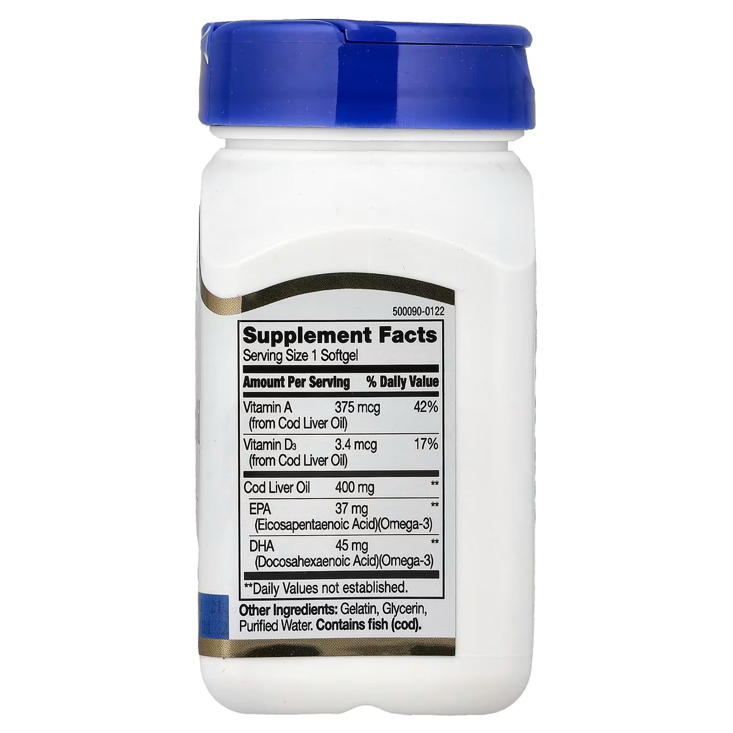 21st Century, Norwegian Cod Liver Oil, 400 mg, 110 Softgels