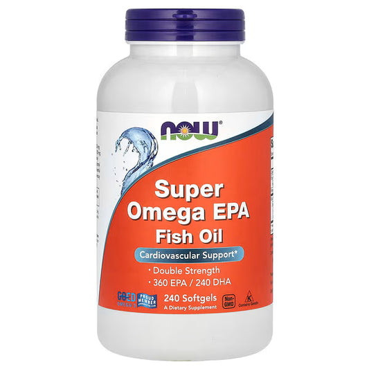 NOW Foods, Super Omega EPA Fish Oil, 240 Softgels (1,000 mg per Softgel)