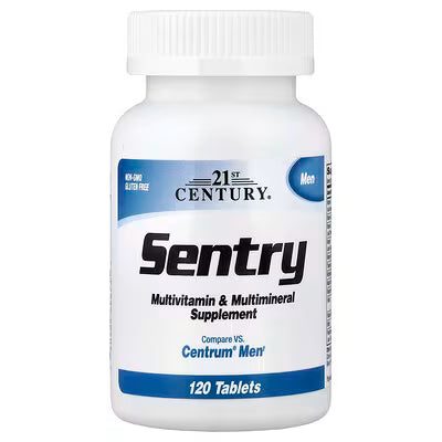 21st Century, Sentry Men, Multivitamin & Multimineral Supplement, 120 Tablets
