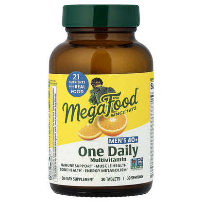 MegaFood, Men 40+ One Daily Multivitamin, 30 Tablets