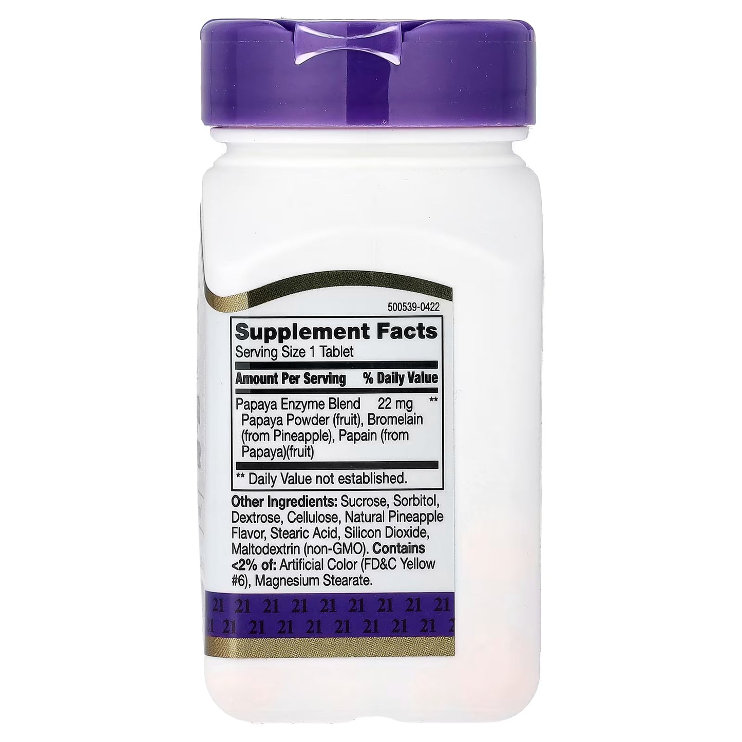 21st Century, Chewable Papaya Enzyme, 100 Tablets