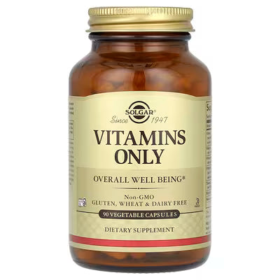 Solgar, Vitamins Only, 90 Vegetable Capsules