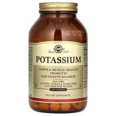 Solgar, Potassium, 250 Tablets (99 mg per Tablet)