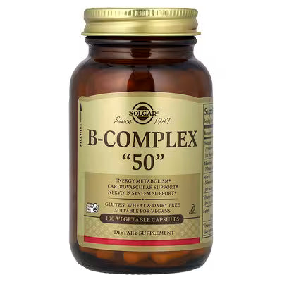 Solgar, B-Complex "50", 100 Vegetable Capsules