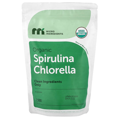 Micro Ingredients, Organic Spirulina Chlorella, 2,500 Tablets