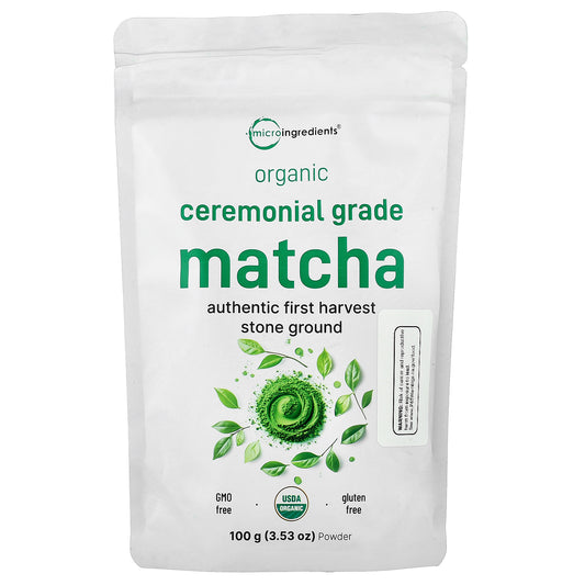 Micro Ingredients, Organic Ceremonial Grade Matcha Powder, 3.53 oz (100 g)