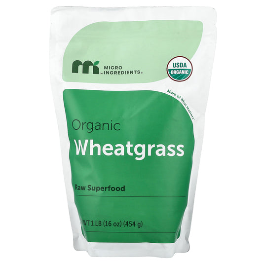 Micro Ingredients, Organic Wheat Grass Powder, 16 oz (454 g)