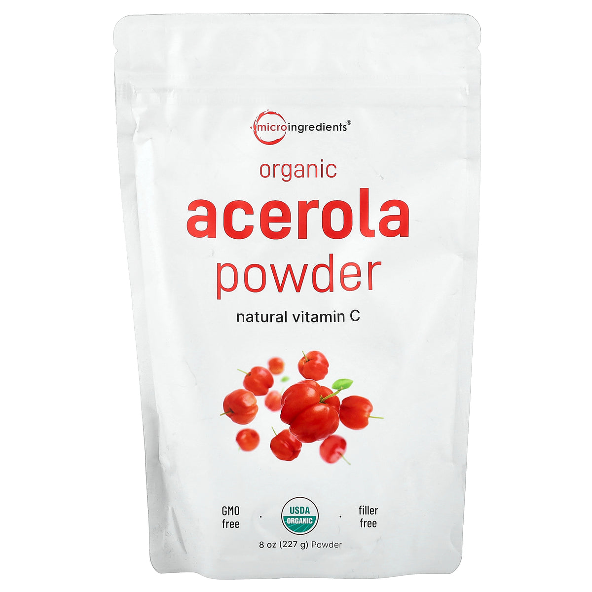 Micro Ingredients, Organic Acerola Powder, 8 oz (227 g)