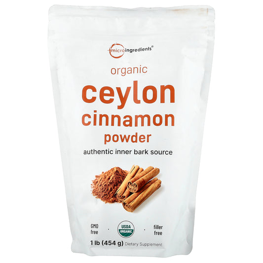 Micro Ingredients, Organic Ceylon Cinnamon Powder, 1 lb (454 g)