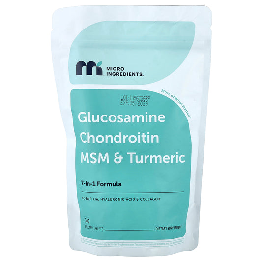 Micro Ingredients, Glucosamine Chondroitin, MSM & Turmeric, 300 Bisected Tablets
