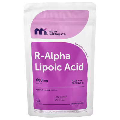 Micro Ingredients, R-Alpha Lipoic Acid, 120 Softgels (200 mg per Softgel)