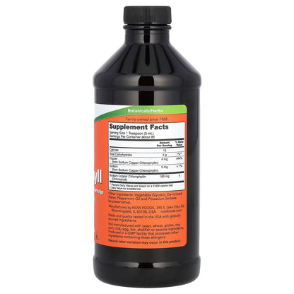 NOW Foods, Liquid Chlorophyll, Mint , 16 fl oz (473 ml)