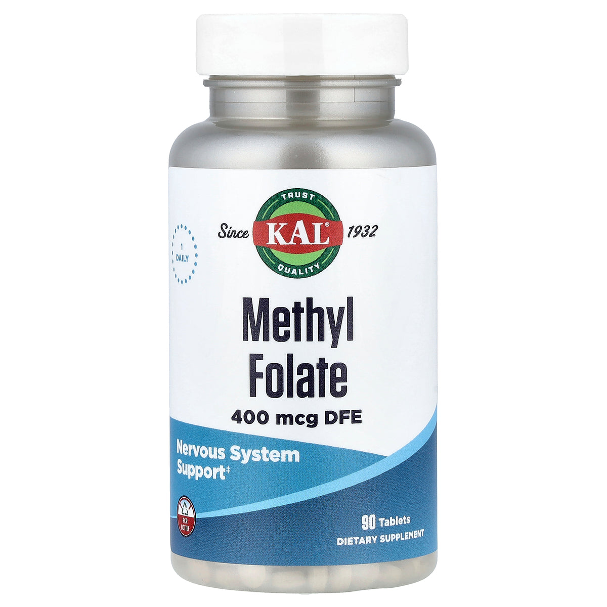 KAL, Methyl Folate, 400 mcg DFE, 90 Tablets