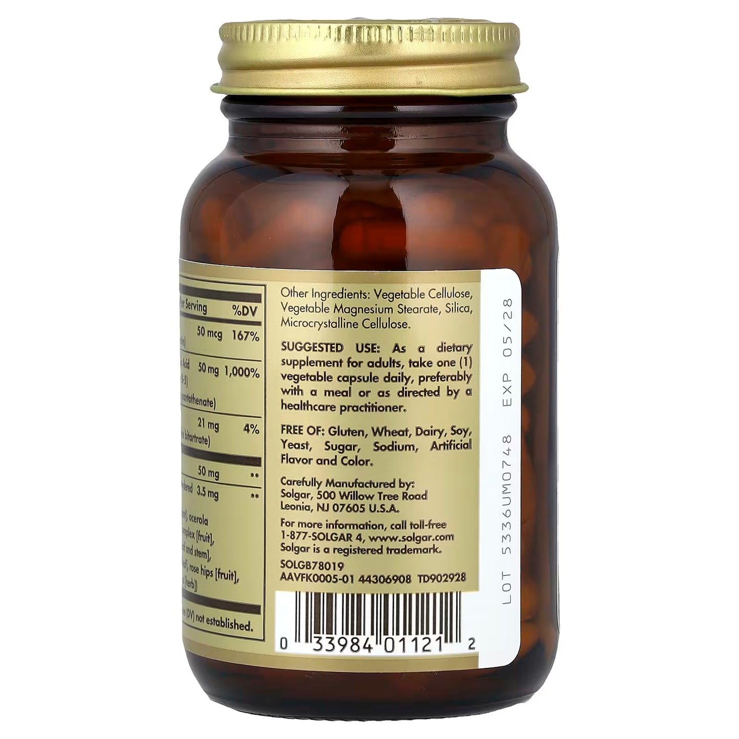 Solgar, B-Complex "50", 100 Vegetable Capsules