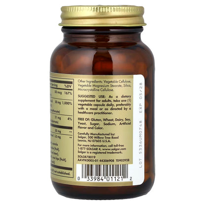 Solgar, B-Complex "50", 100 Vegetable Capsules