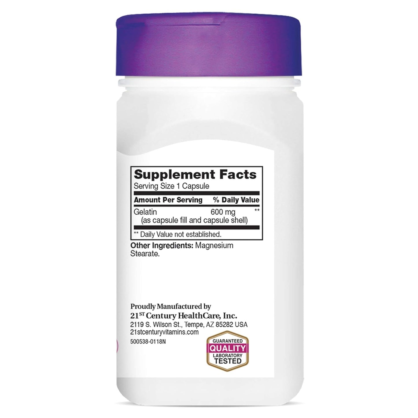 21st Century, Kalos & Splendor™, Gelatin, 600 mg, 100 Capsules