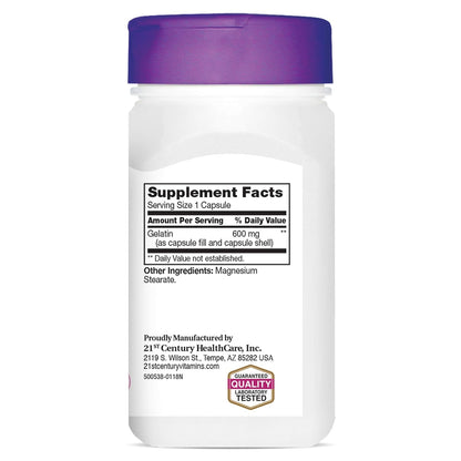 21st Century, Kalos & Splendor™, Gelatin, 600 mg, 100 Capsules