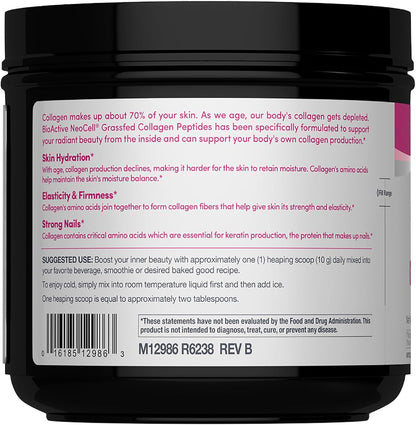 NeoCell Grassfed Collagen Peptides Powder | 14 oz | Unflavored