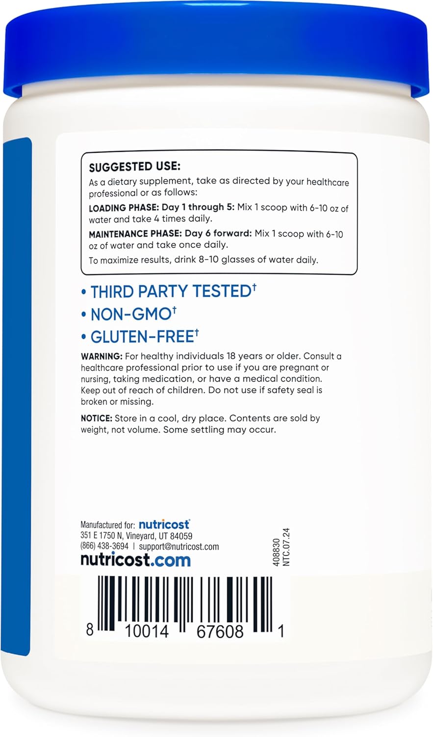 Nutricost Creapure Creatine Monohydrate 500 Grams