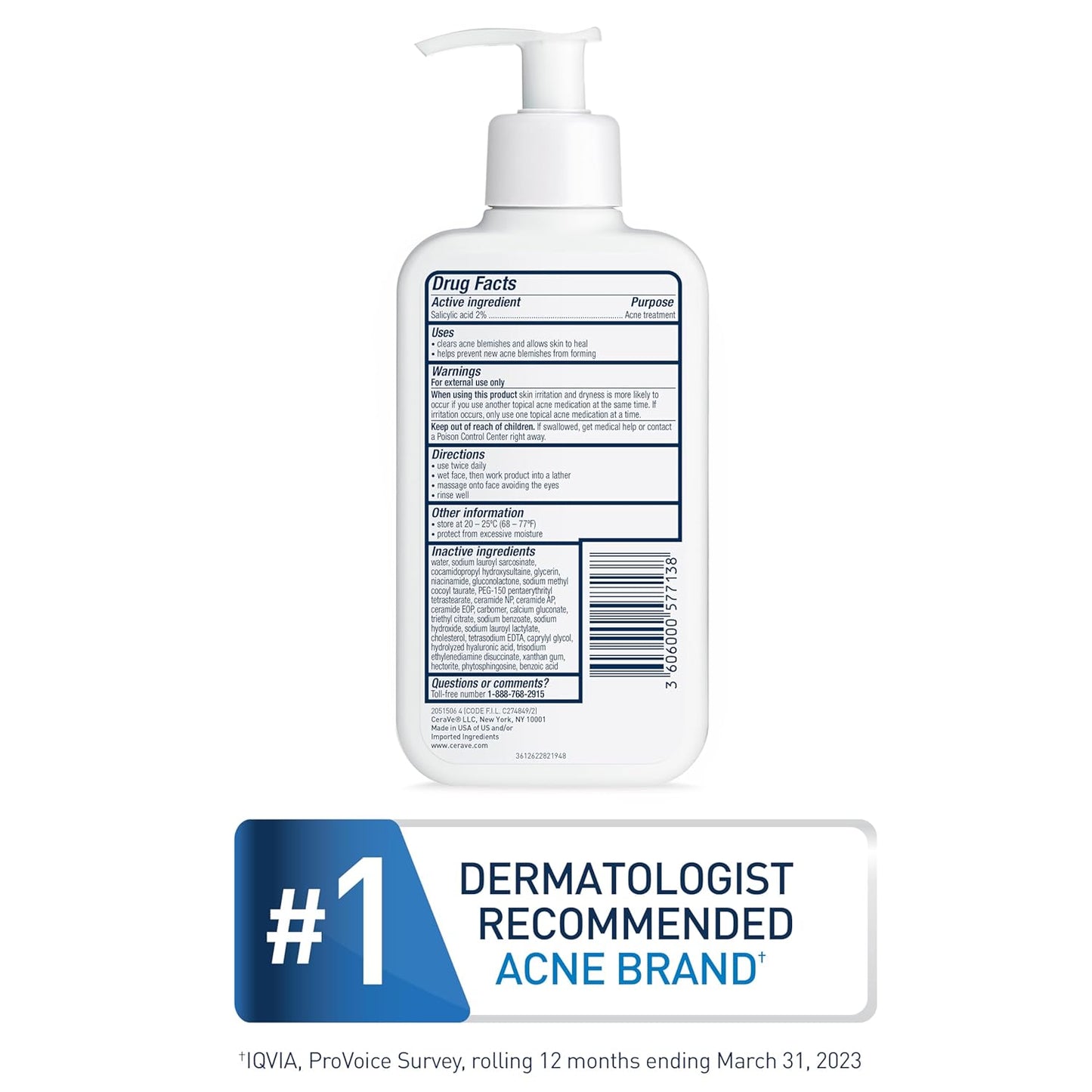 CeraVe Acne Control Cleanser 16 oz