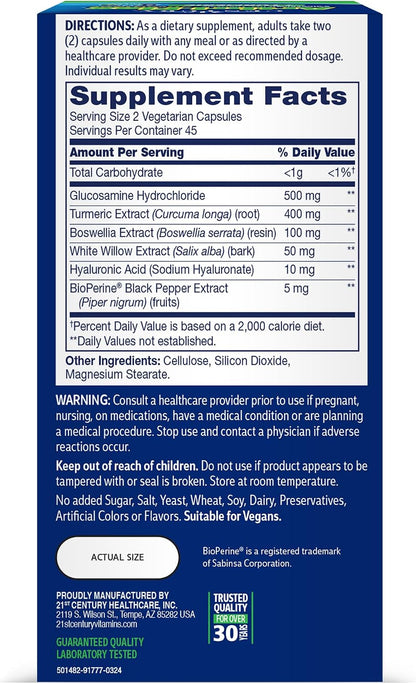 21st Century, Arthri-Flex® Advantage + Turmeric, 90 Vegetarian Capsules