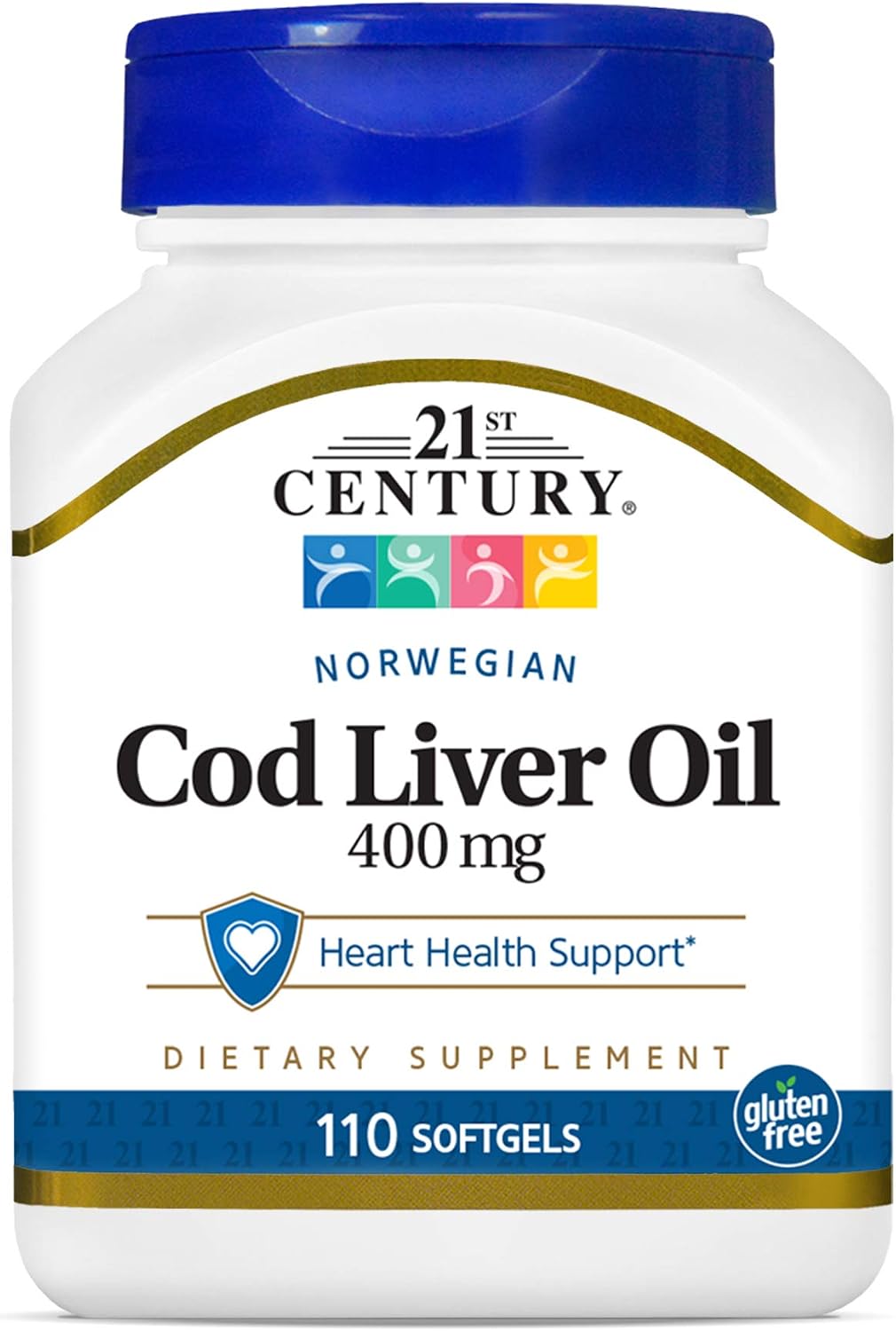 21st Century, Norwegian Cod Liver Oil, 400 mg, 110 Softgels