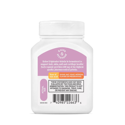 21st Century, Kalos & Splendor™, Gelatin, 600 mg, 100 Capsules