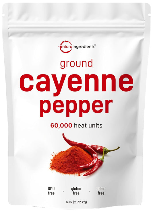 Micro Ingredients, Ground Cayenne Pepper Powder, 6lbs