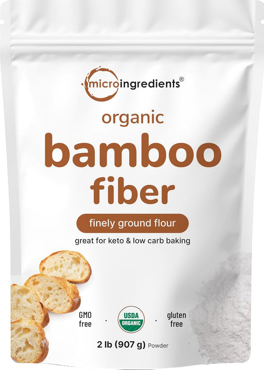 Micro Ingredients, Organic Bamboo Fiber Powder, 2lbs