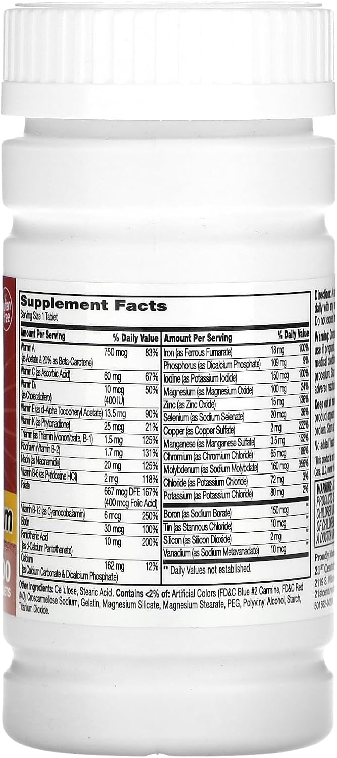 21st Century, One Daily, Maximum, 100 Tablets