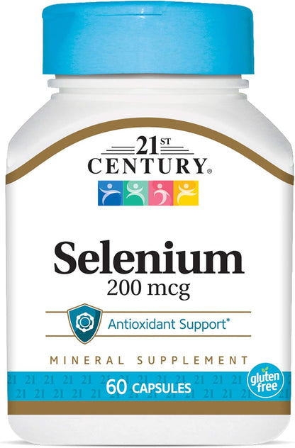 21st Century, Selenium, 200 mcg, 60 Capsules