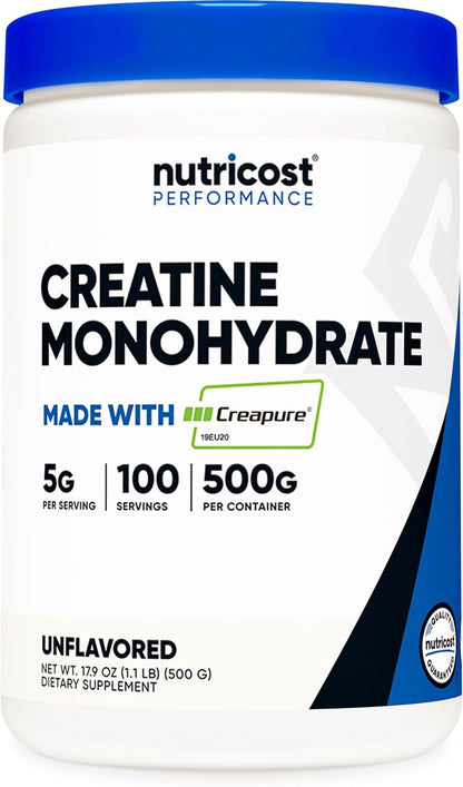 Nutricost Creapure Creatine Monohydrate 500 Grams