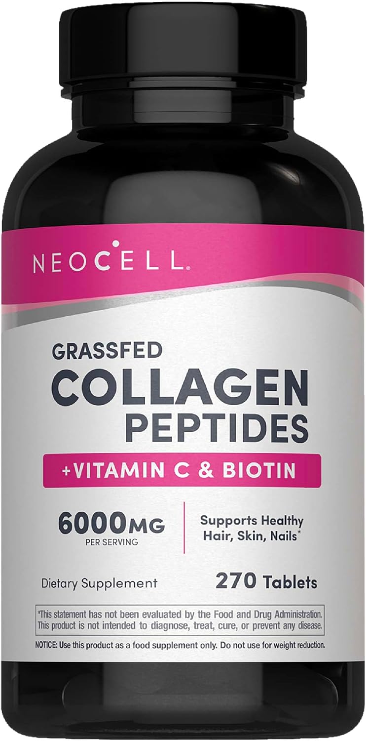 NeoCell Collagen Peptides Pills | 270 Caplets | with Vitamin C and Biotin