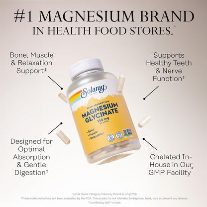 High Absorption Magnesium Glycinate Veg Capsule 120 CT