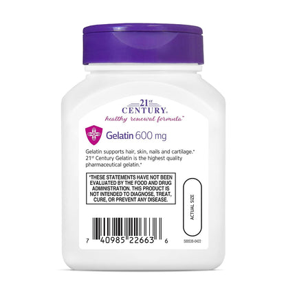 21st Century, Kalos & Splendor™, Gelatin, 600 mg, 100 Capsules